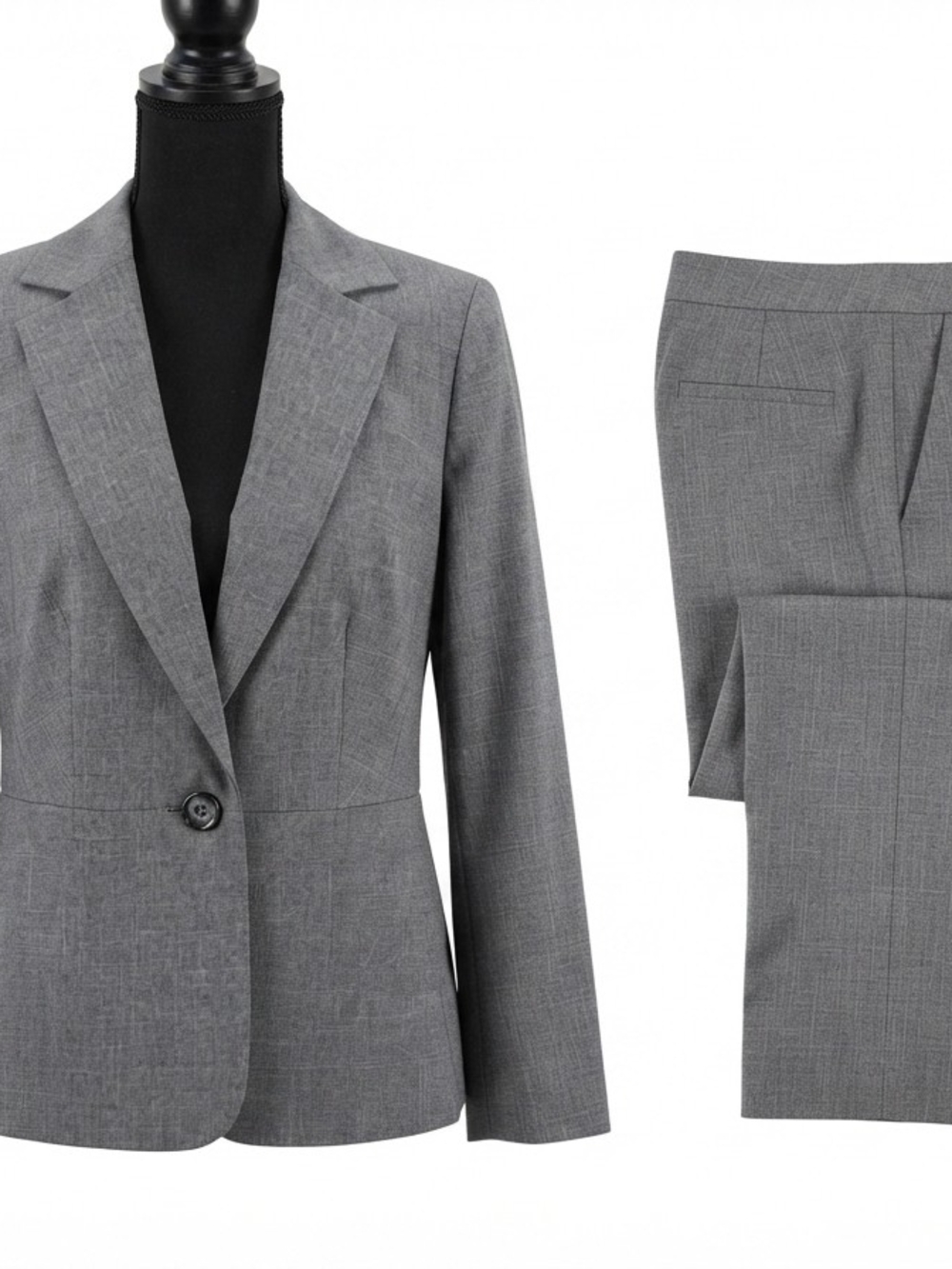 Evan Picone Gray Women’s Blazer and Pants Suit